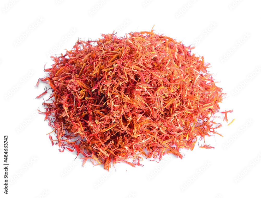 Naklejka premium safflower isolated on white background