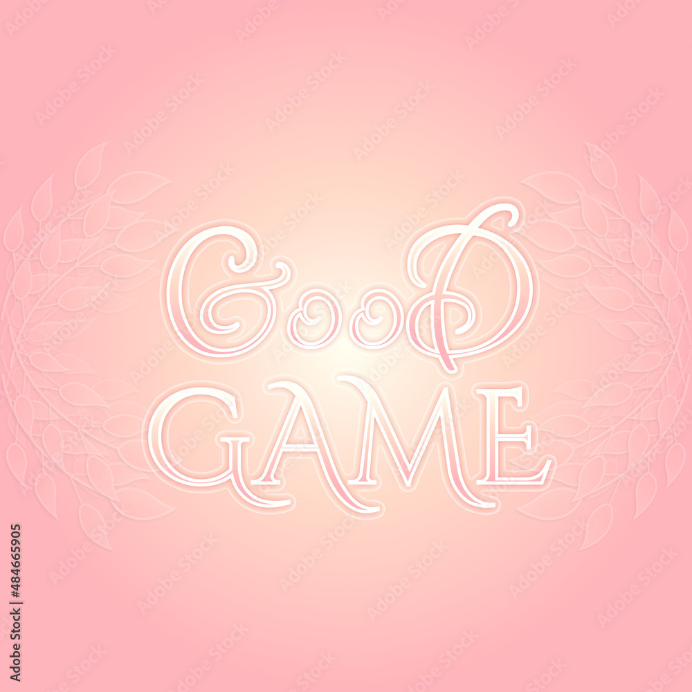 Realistic Simple Game text effect background design