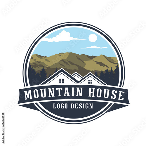 MOUNTAIN HOUSE LOGO DESIGN VECTOR