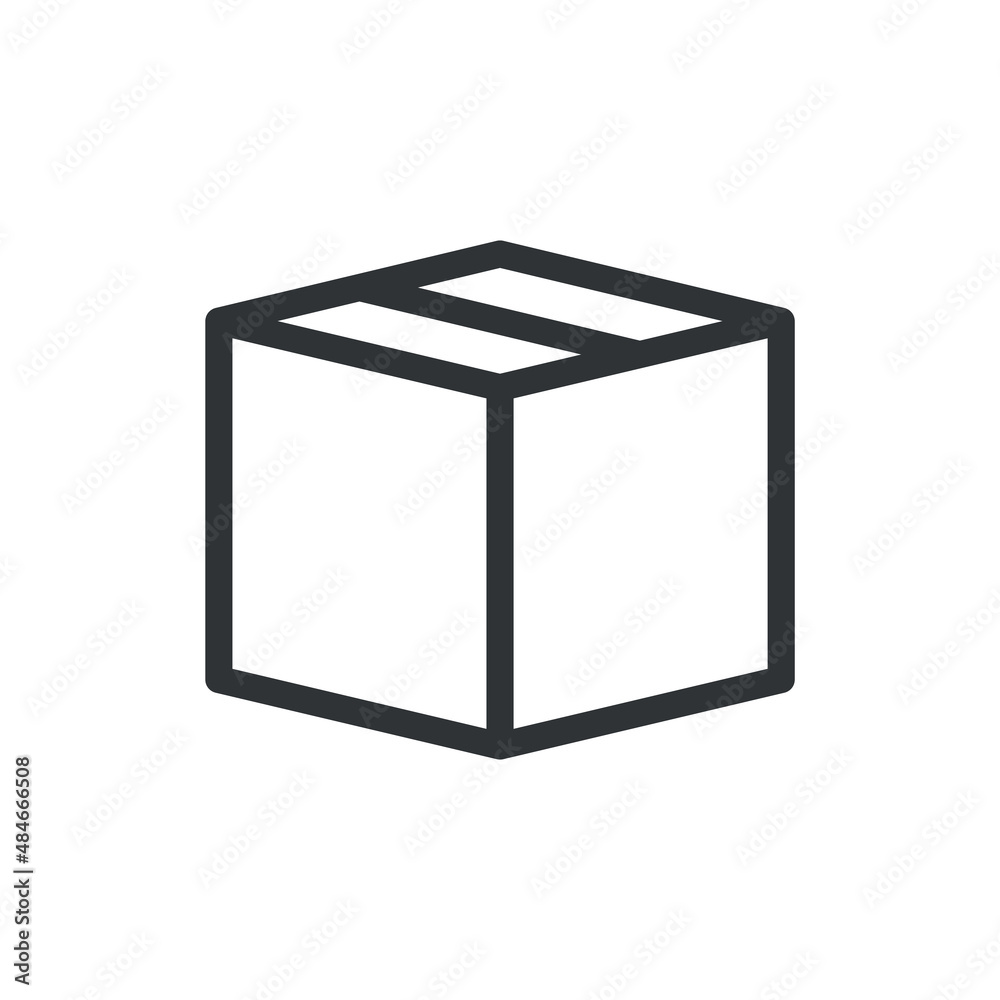 Cargo container symbol. package box or container icon Cargo container symbol. package box or container icon