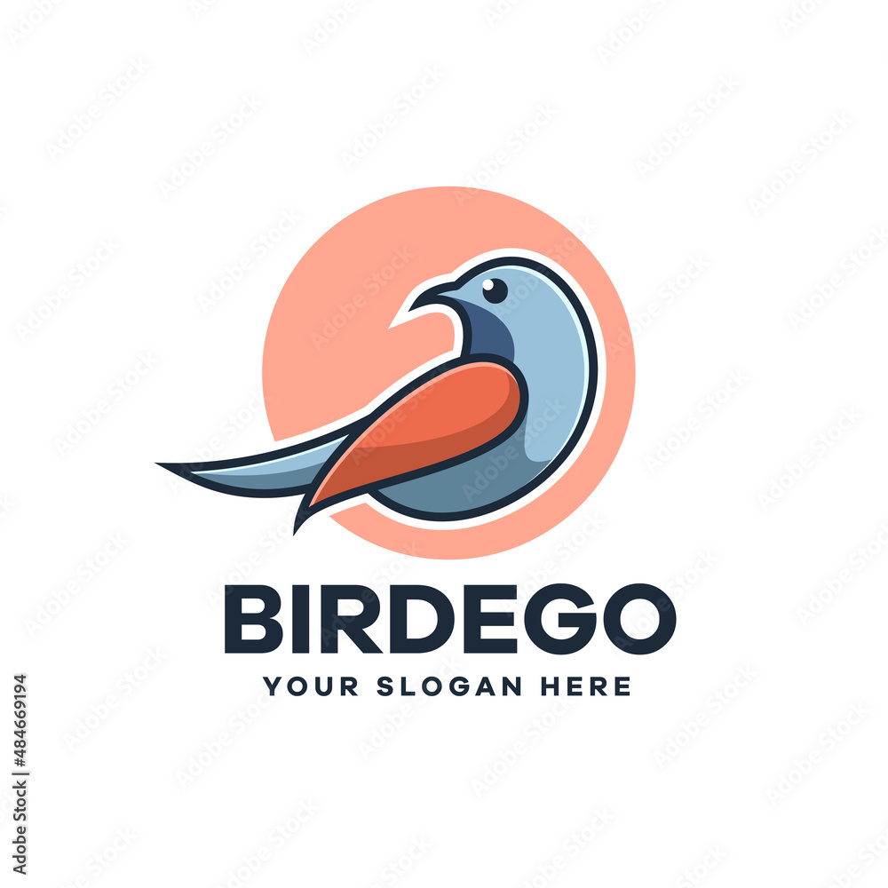 Outline Bird Logo Design Outline Bird Logo Design