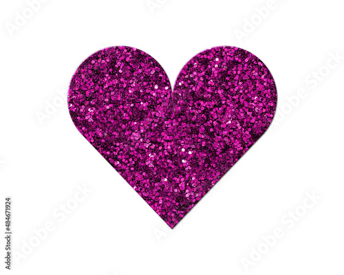 Heart love Purple Glitter Icon Logo Symbol illustration 