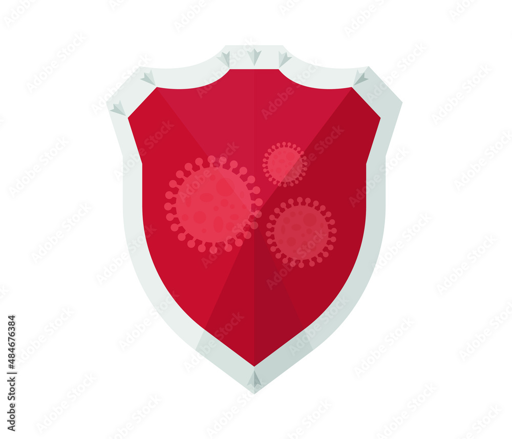 Virus epidemic concept. Vector modern flat illustration. protection shield isolated on white background. Design element for medicine banner, infographic, web, poster.
Virus epidemic concept. Vector modern flat illustration. protection shield isolated on white background. Design element for medicine banner, infographic, web, poster.