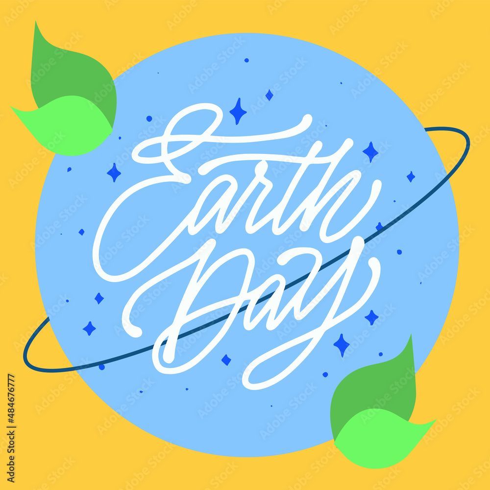 vector illustration for Happy Earth Day April 22 greeting card template.modern typography design for different uses vector illustration for Happy Earth Day April 22 greeting card template.modern typography design for different uses