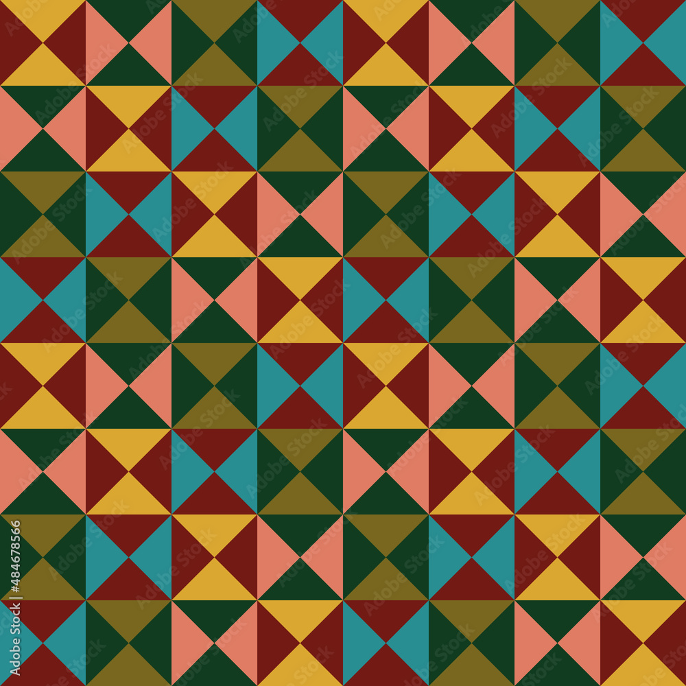Hourglass quilt geometric seamless pattern Hourglass quilt geometric seamless pattern