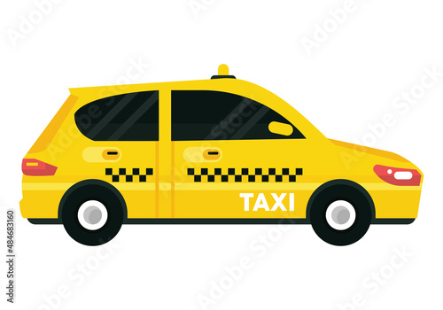 taxi car sideview