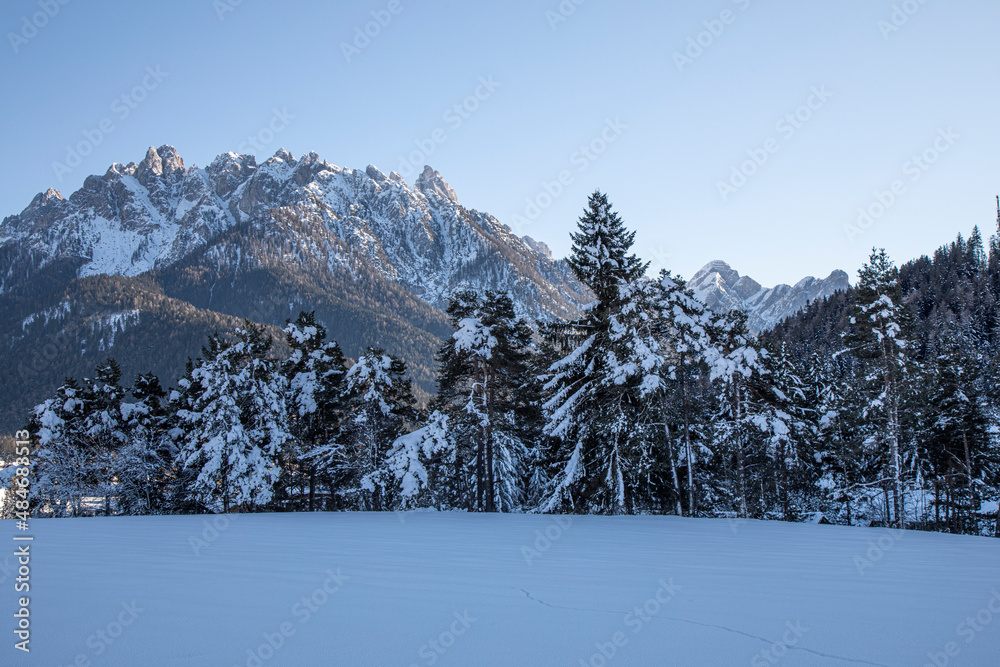 Dolomiti with snow
