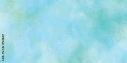 abstract soft pastel blue aquarelle watercolor background vector illustration. Hand drawn abstract soft pastel watercolor background. Smooth color watercolour painting soft textured on wet white paper