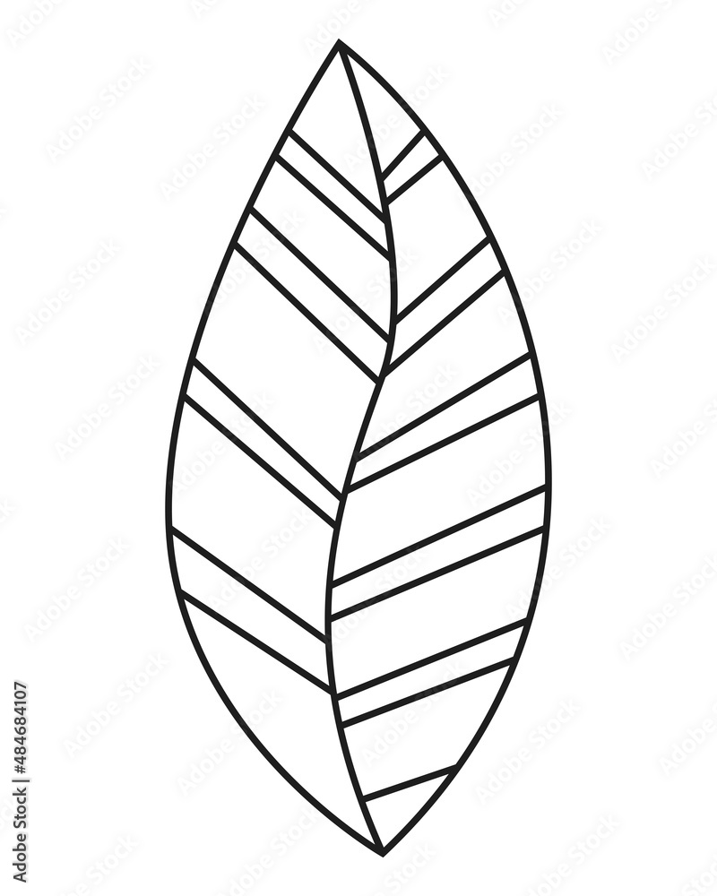 leaf plant line style leaf plant line style