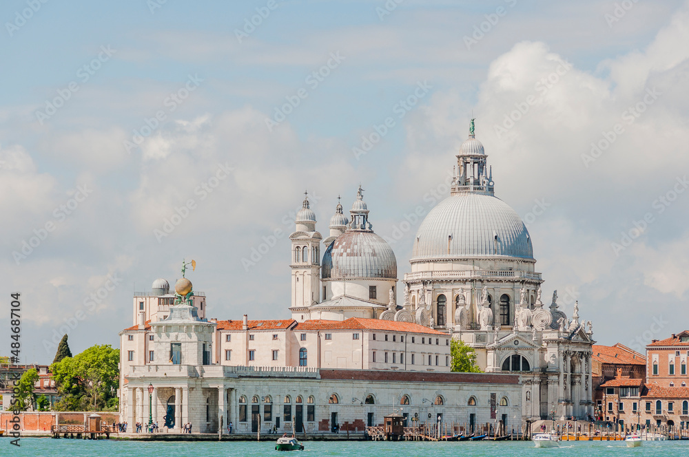 Venedig, Santa Maria della Salute, Basilica, Altstadt, Canale Grande, Gondel, Schifffahrt, Insel, Lagune, Sommer, Italien
