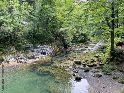 Protected landscape of the small river Kamacnik in Gorski kotar - Vrbovsko, Croatia (Zaštićeni krajolik rječice Kamačnik u Gorskom kotaru - Vrbovsko, Hrvatska) photo