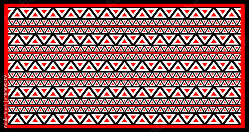 The traditional Batak style is in the form of lattices and triangles with neat arrangements and the distinctive colors of the Toba Batak tribe.