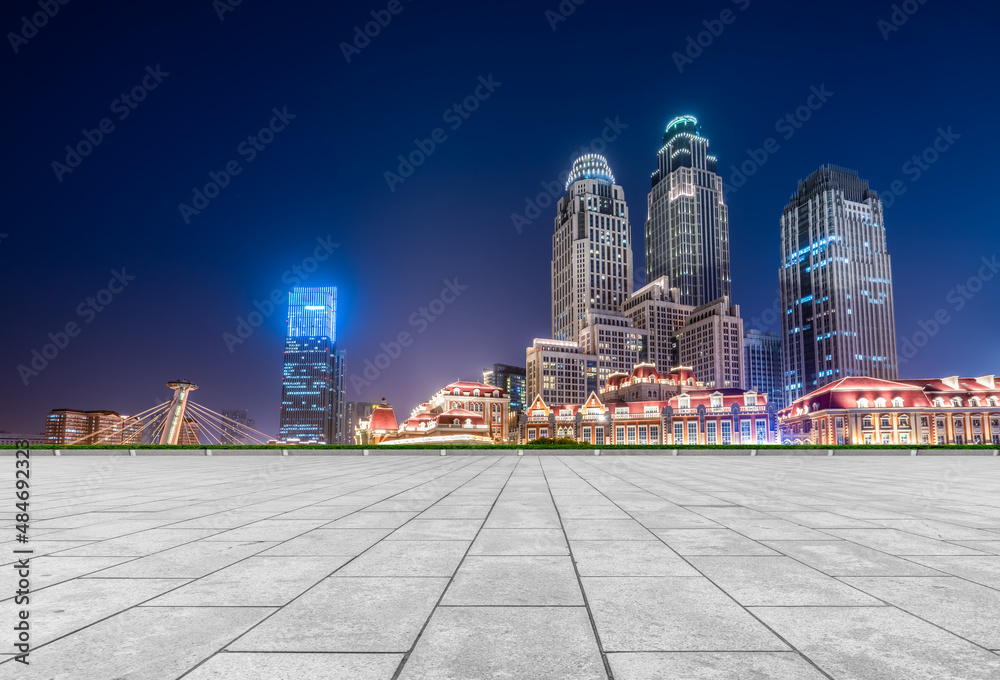 Road Surfaces and Financial District Buildings