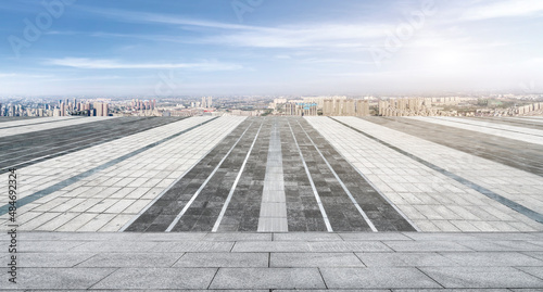 Road Surfaces and Financial District Buildings