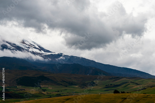 chimborazo volcano andes mountains ecuador