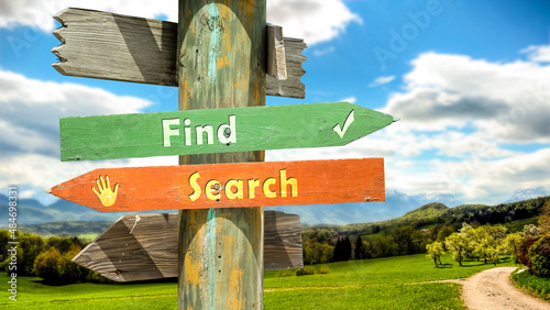 Street Sign Find versus Search