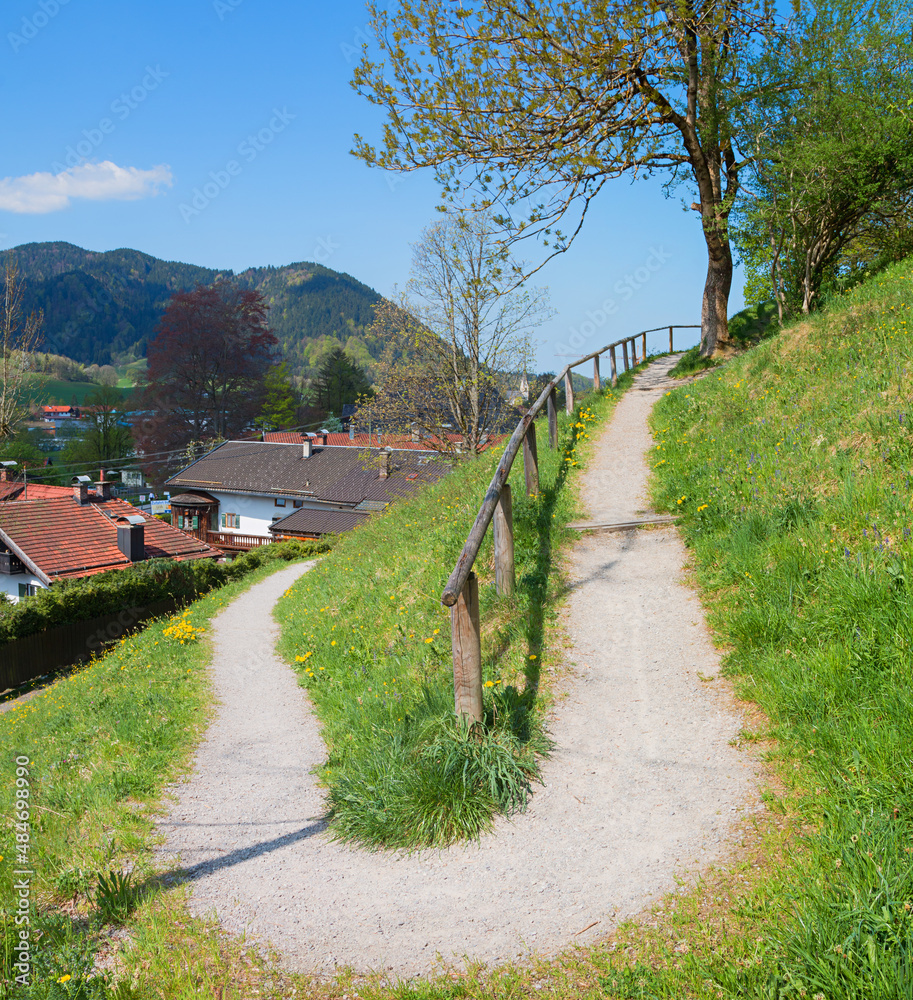 hiking path Schliersee, bavarian tourist resort