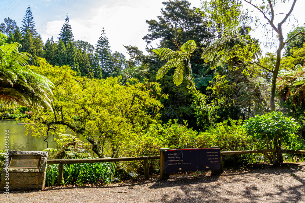 Views while walking around the gardens. Pukekura Park, Taranaki, New Zealand Views while walking around the gardens. Pukekura Park, Taranaki, New Zealand