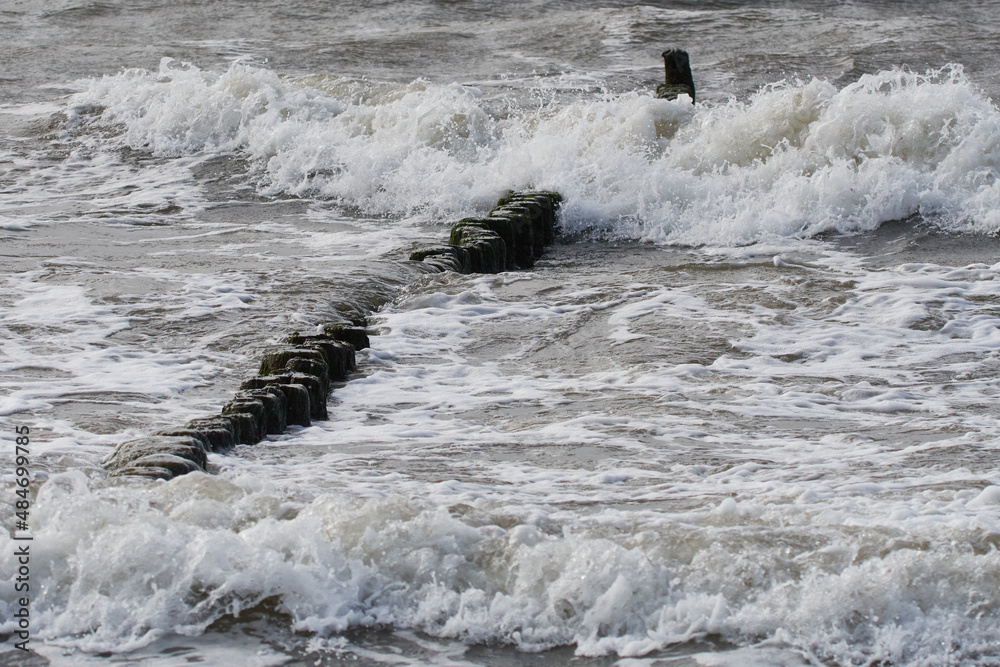 Fototapeta premium Sturm im Herbst an der Ostsee
