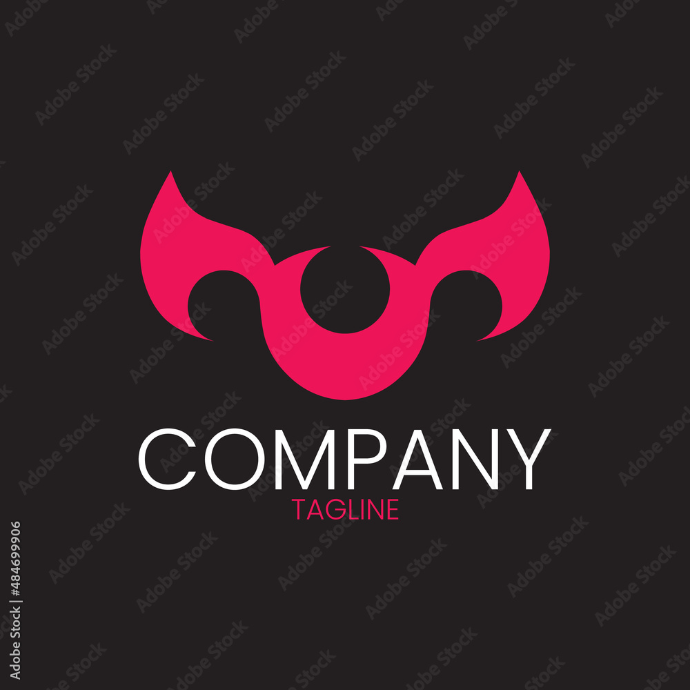 Obraz premium Red Bat Silhouette