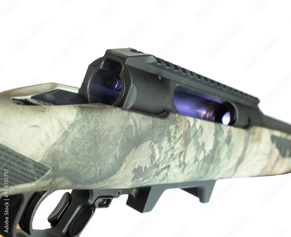 Bolt out and empty chamber on a bolt action rifle Stock Photo Adobe Stock