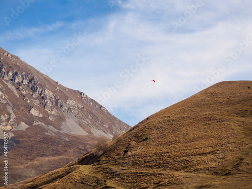 Mount Chydjyty Khokh. View from Dargavs. North Ossetia. Russia