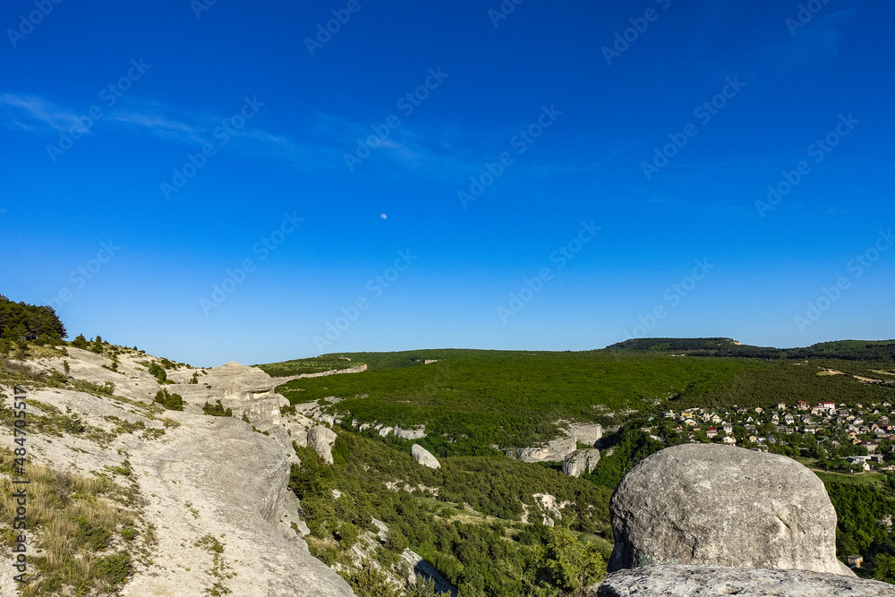 Picturesque view of the Bakhchisarai sphinxes. Bakhchisarai. Crimea. Russia. The Crimean Peninsula. Picturesque view of the Bakhchisarai sphinxes. Bakhchisarai. Crimea. Russia. The Crimean Peninsula.