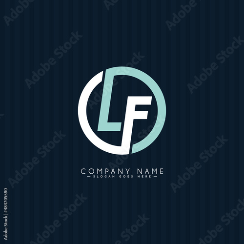 Initial Letter LF Logo - Simple Business Logo for Alphabet L and F