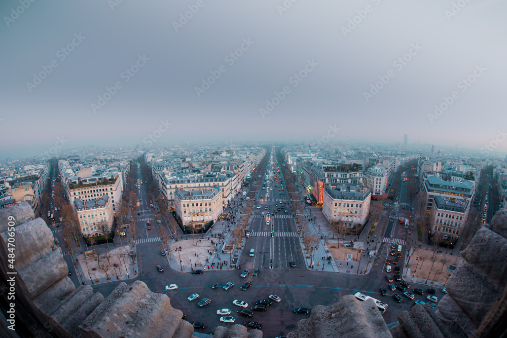 Air pollution view form Paris