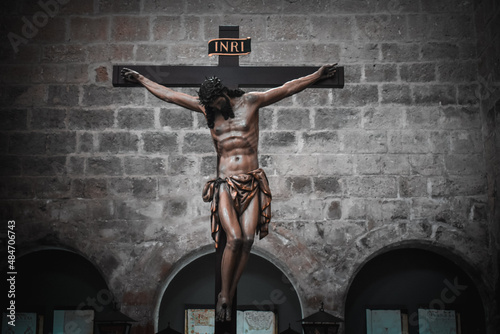 christ crucified on a cross photo