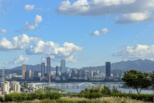 Seoul, Korea on a refreshing fall afternoon