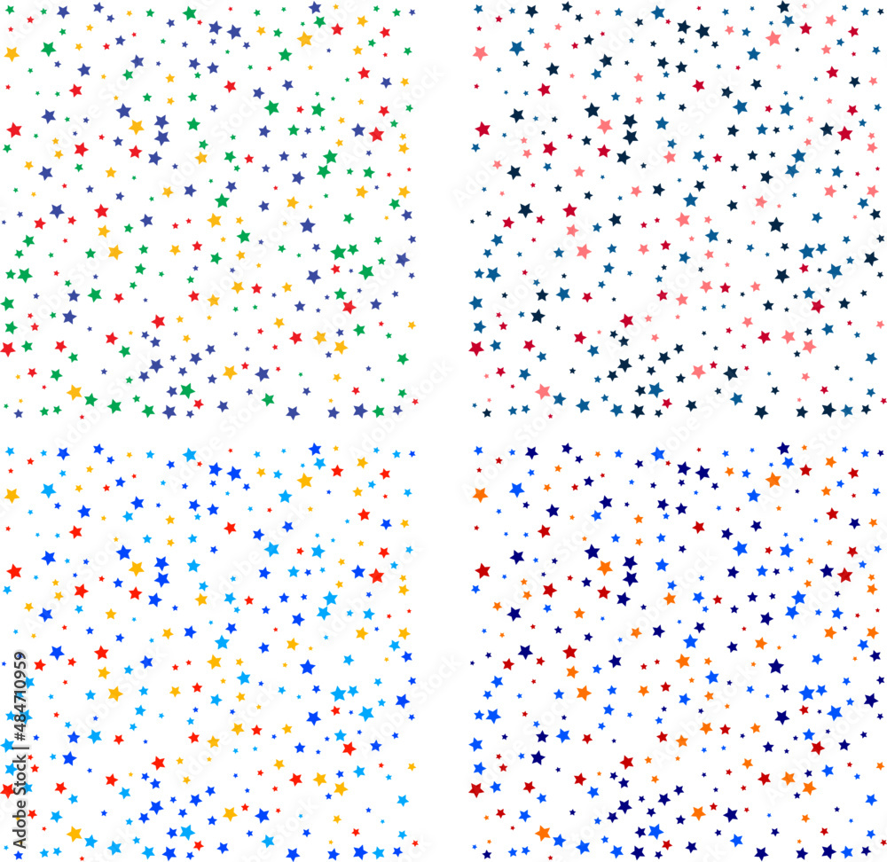 Scattered Stars Design Pattern Set