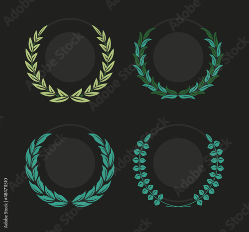 laurel wreaths four styles