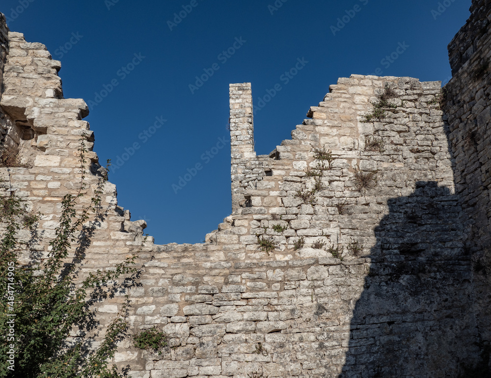 The ruin of old town Dvigrad in Croatia