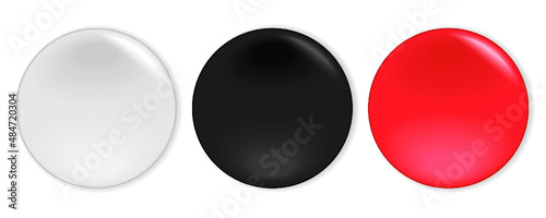 Set of round badge isolated on a white background