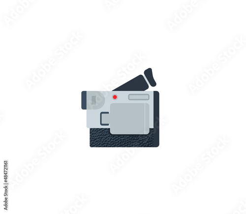 Video Camera vector isolated icon. Video Camera emoji illustration. Video Camera vector isolated emoticon