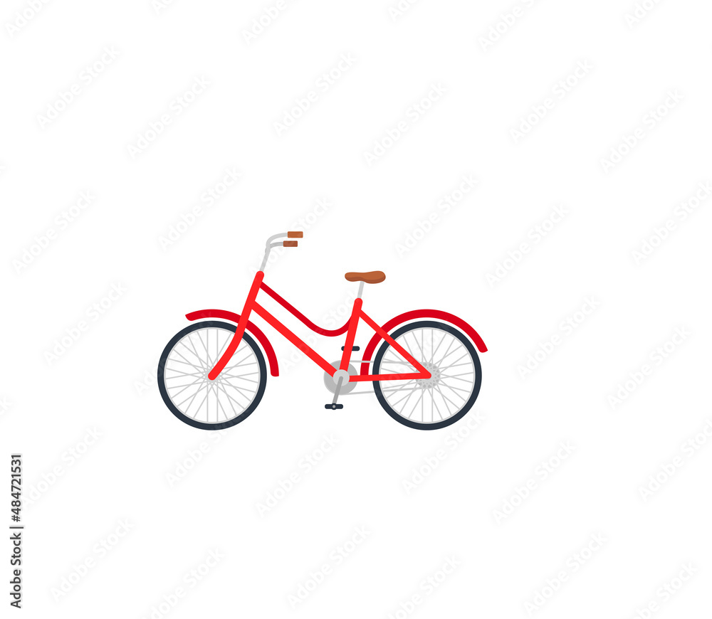 Bicycle vector isolated icon. Emoji illustration. Bicycle vector emoticon