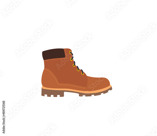 Hiking Boot vector isolated icon. Hiking Boot emoji illustration. Hiking Boot vector isolated emoticon