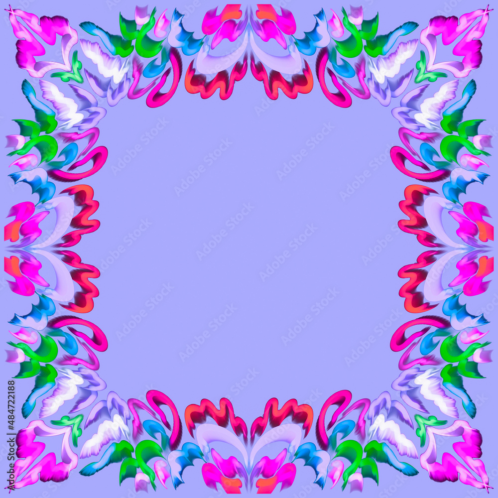 Pastel decorative frame border