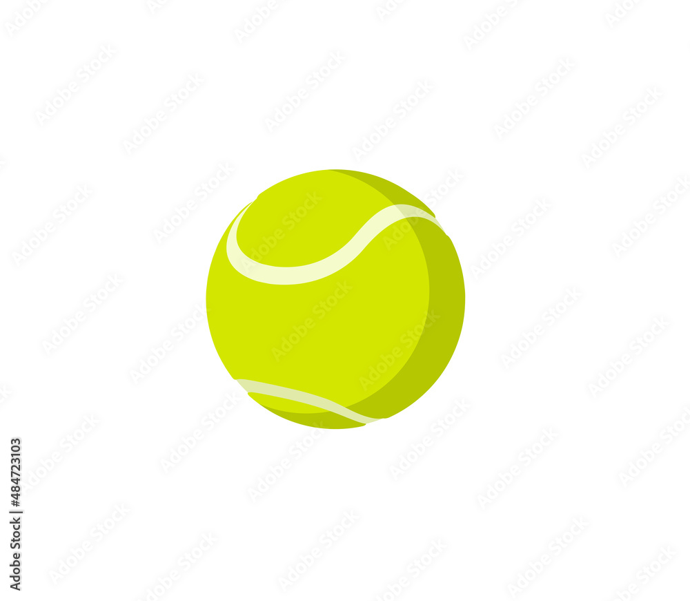 Tennis ball vector isolated icon. Tennis ball emoji illustration. Tennis ball vector isolated emoticon