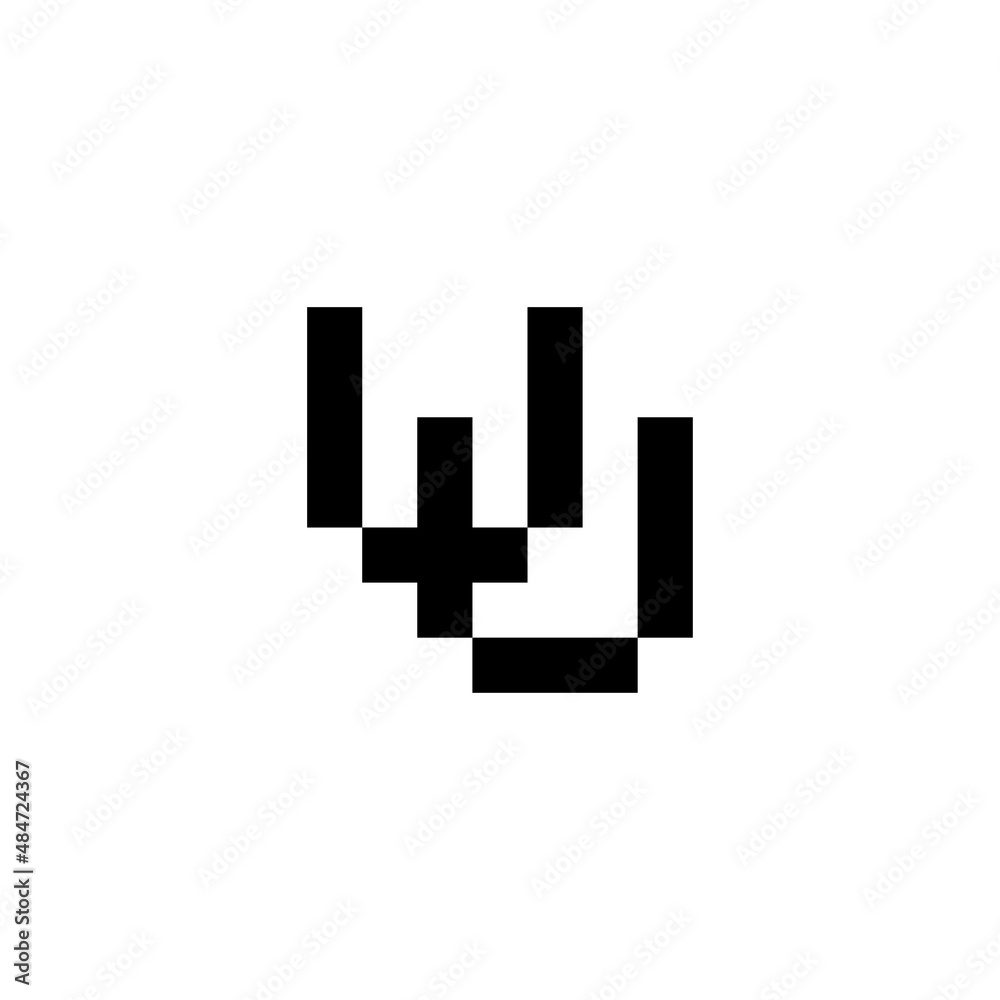 initial letters uu pixel art logo vector initial letters uu pixel art logo vector