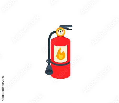 Fire Extinguisher vector isolated icon. Fire Extinguisher emoji illustration. Fire Extinguisher vector isolated emoticon