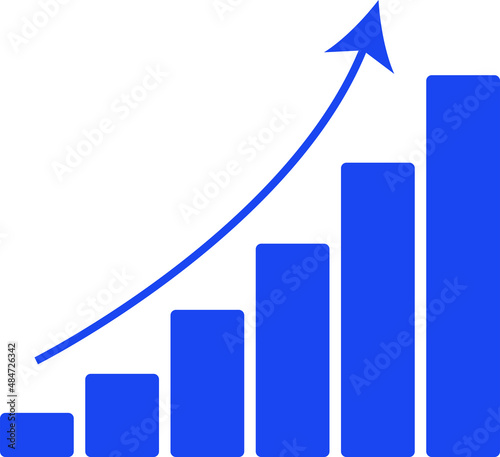 Concept of growth, evolution, graph of increase.business, growth, ipc, crisis, inflation	