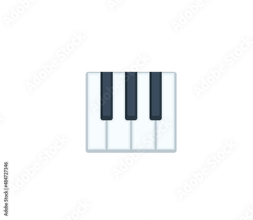 Piano Keyboard vector isolated icon. Emoji illustration. Piano Keyboard vector emoticon
