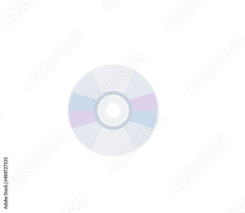 Compact disc vector isolated icon. Emoji illustration. CD vector emoticon