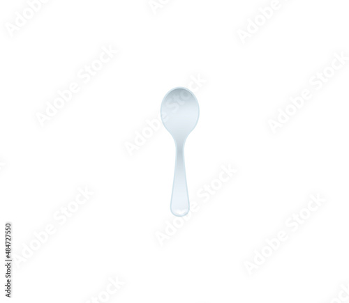 Spoon vector isolated icon. Emoji illustration. Spoon vector emoticon