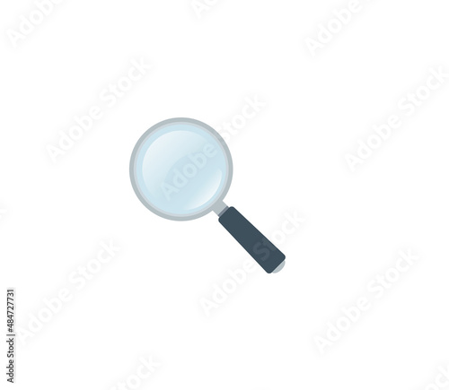 Magnifying glass vector isolated icon. Emoji illustration. Magnifying glass vector emoticon