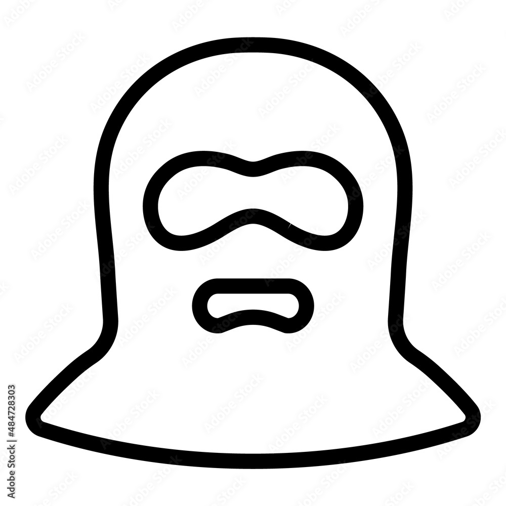 Thief Flat Icon Isolated On White Background