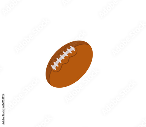 American football vector isolated icon. Emoji illustration. American football vector emoticon