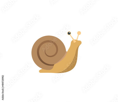 Snail vector isolated icon. Emoji illustration. Snail vector emoticon
